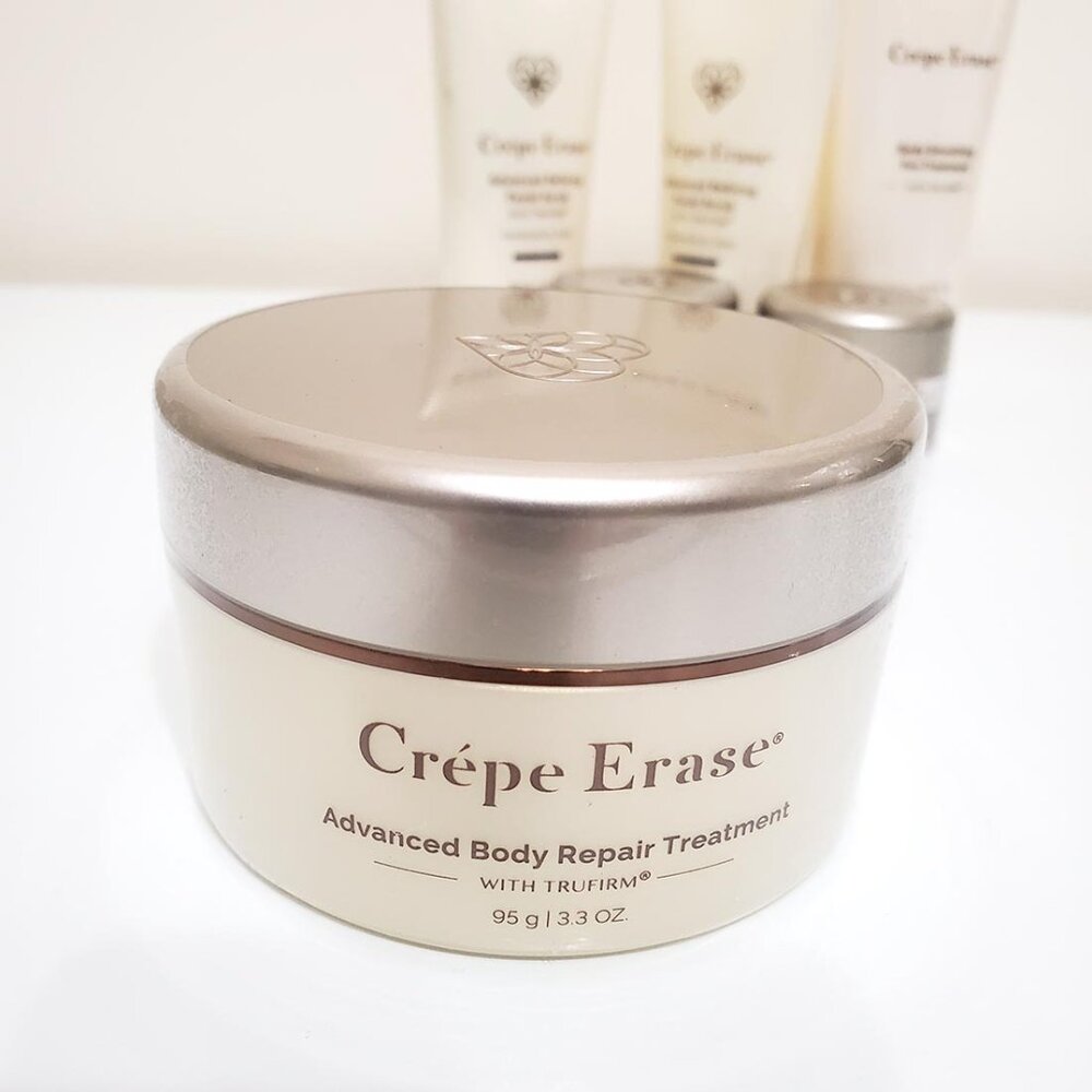 CREPE ERASE Lot Advanced Body Repair Treatment 4 in 1 Line Capsules Scrub - Picture 2 of 11